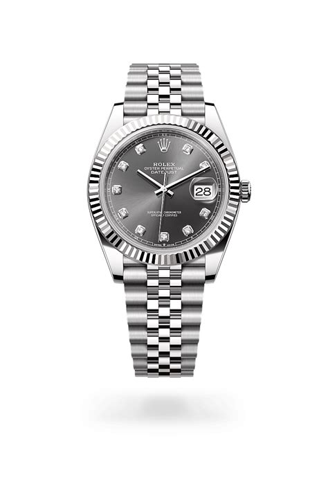 Rolex Datejust 41 Beyaz Rolesor (Oystersteel çelik ve beyaz altın .